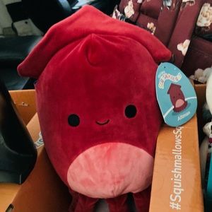 8” Altman the red squid squishmallow